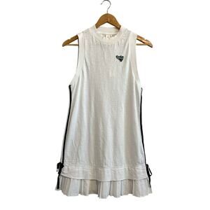 Anthropologie x Gola White Sleeveless Drop Waist Tennis Dress